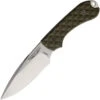 Bradford Guardian 3 HP Fixed Blade Knife OD Green G10 Handle AEB-L Plain Edge Mirror Finish BRAD3FE002HP