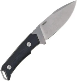 (Some Handle Wear) No Box/Returned Mikkel Willumsen Large Despot Fixed Blade Knife Black G10 Handle Plain SW Blade