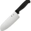 Spyderco Santoku Kitchen Knife Black Polypropylene Handle MBS26 Plain Edge K08PBK -Knives Store 05cce1ad 7914 47ca b9a0 55f09574818f 00376.1613672658