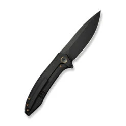 WE Acuminal Folding Knife Black Titanium Handle Vanax Plain Edge Black Stonewash Finish WE23070-1 -Knives Store 070 1 21990.1729700644