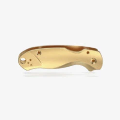 Flytanium Lotus Brass Scales For Spyderco Para 3 Knife FLY-1014 -Knives Store 1014 1 08308.1677011156