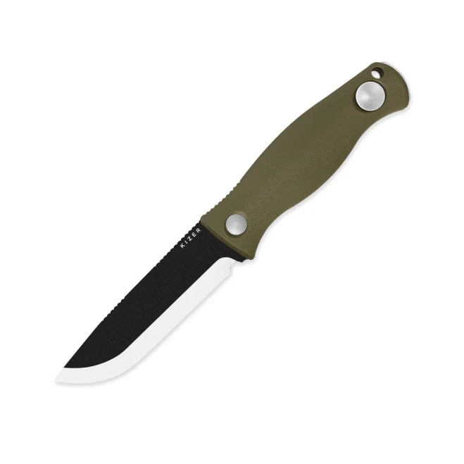 Kizer Azo Polaris Fixed Blade Knife Green G10 Handle 1095 Steel 1100A2 4 Kizer Azo Polaris Fixed Blade Knife Green G10 Handle 1095 Steel 1100A2 - Image 2