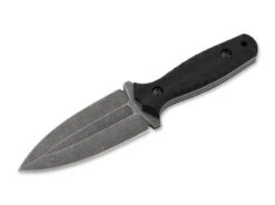Boker W1 Fixed Blade Knife Black G10 Handle VG-10 Dagger Plain Edge Dark Stonewash Finish 02BO118