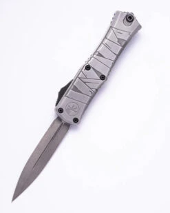 Microtech Mini Hera II OTF Automatic Knife Signature Series Mummy Wrap Stonewashed Standard 1702M-1 BMWWMYS