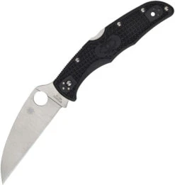 Spyderco Endura 4 Folding Knife Black FRN Handle Wharncliffe Plain Edge C10FPWCBK