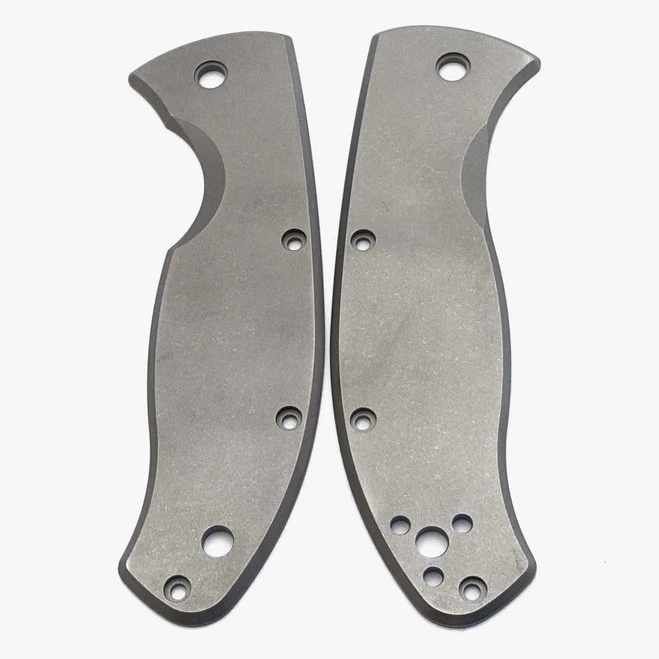 Flytanium Titanium Scales For Spyderco Tenacious Stonewash Finish FLY-573 4 Flytanium Titanium Scales For Spyderco Tenacious Stonewash Finish FLY-573 - Image 2