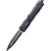 Microtech Dirac OTF Automatic Knife Black Aluminum Handle Dagger Black Standard M390 Blade 225-1T