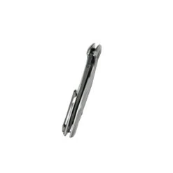 Kubey Nova Frame Lock Folding Knife Gray Titanium Handle 14C28N Drop Point Plain Edge Darkwash Finish KB235E -Knives Store 235E 3 43849.1692815697