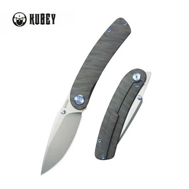 Kubey Momentum Frame Lock Folding Knife Flame Titanium Handle M390 Plain Edge Beadblast Finish KB386C 3 Kubey Momentum Frame Lock Folding Knife Flame Titanium Handle M390 Plain Edge Beadblast Finish KB386C