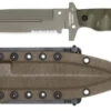 Halfbreed Blades Medium Infantry Fixed Blade Knife OD Green G10 Handle D2 Partially Serrated OD Green Blade MIK-01PS-OD -Knives Store 46141b52 8b99 40ac 8db4 4e1f5124cb2d 48823.1638403838