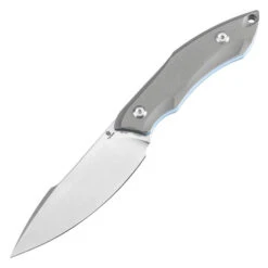 Tenable Luccio Fixed Blade Knife Grey G10 Handle 14C28N Plain Stonewash Blade G007A4 -Knives Store 4f 63894.1738948549