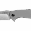 Kershaw Valve Assisted Frame Lock Knife Stainless Handle Stonewash Plain Edge 1375