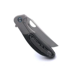 Miguron Dromos Folding Knife Titanium/Silver Carbon Fiber Handle M390 Plain Edge Ground Rubbed Satin Finish MGR-611BK -Knives Store 62d21fae 5ebc 4d62 ad5a 8122852eb6d6 94998.1713454838