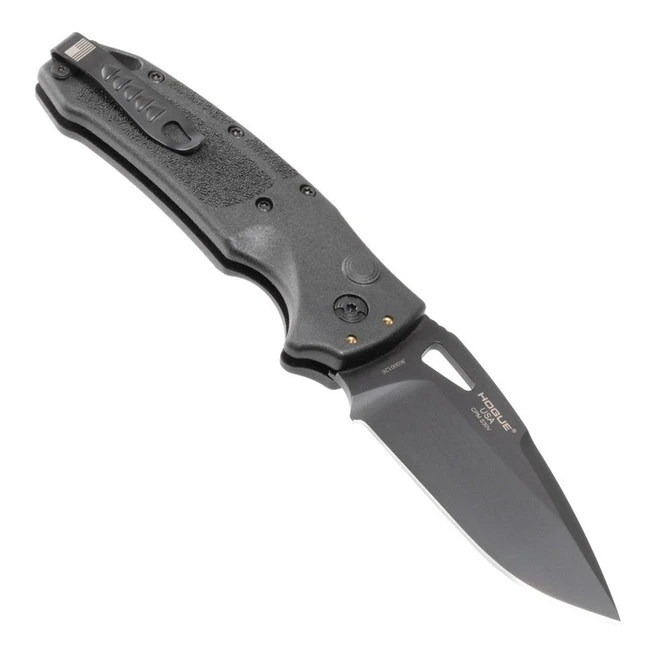 Hogue Sig Auto Knife Black Polymer Handle S30V Drop Point Plain Edge Black Cerokote Finish HO36330 6 Hogue Sig Auto Knife Black Polymer Handle S30V Drop Point Plain Edge Black Cerokote Finish HO36330 - Image 4