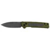 Kershaw Launch 22 Auto Knife OD Green Aluminum/Gray Micarta Handle Magnacut Spear Point Plain Blackwash Blade 7205 -Knives Store 7205 profile web 1 73682.1758053934