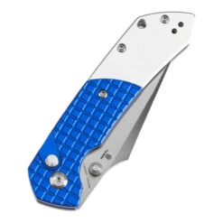 WMK Exclusive Tenable Fenrir Folding Knife Button Lock Blue Frag Aluminum 14c28n Blade T1034S1 -Knives Store 7 1 62231.1736770113