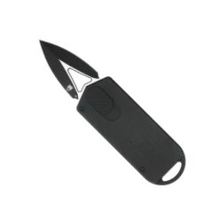CobraTec ASP OTF Auto Knife Black Aluminum Handle D2 Plain Edge 2 Tone Finish CTASPBLK