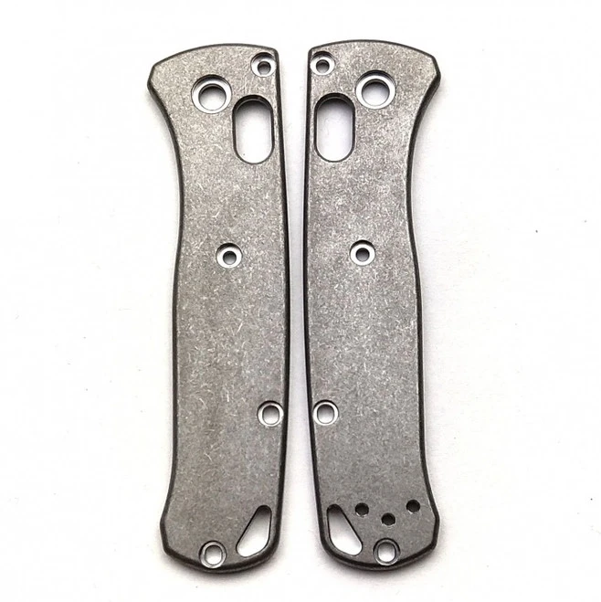 Flytanium Antique Stonewash Titanium Scales For Benchmade Mini Bugout Knife 3 Flytanium Antique Stonewash Titanium Scales For Benchmade Mini Bugout Knife