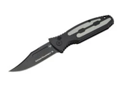 Boker Kalashnikov 74 Auto Knife Black Aluminum Handle D2 Plain Black Blade 01KALS136