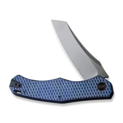 WE RekkeR Folding Knife Blue Titanium Handle 20CV Reverse Tanto Plain Edge Polished Bead Blast Finish WE22010G-4 -Knives Store 9a3d35f6 f5b0 4c07 ad4a e24ab8f668aa 53339.1701309916