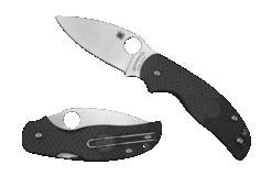 Spyderco Sage 5 Ligtweight Folding Knife Black FRN Handle Plain S30V Blade C123PBK