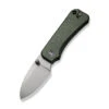 Civivi Baby Banter Folding Knife Green Micarta Handle Nitro V Drop Point Plain Edge C19068SB-1