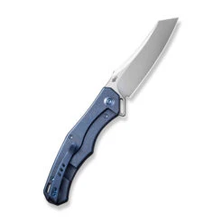 WE RekkeR Folding Knife Blue Titanium Handle 20CV Reverse Tanto Plain Edge Polished Bead Blast Finish WE22010G-4 -Knives Store 9e7c09a7 6acc 4006 adaf 5214883dc1de 93665.1701309915