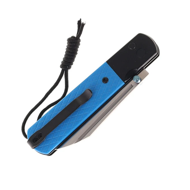 WMK Exclusive Artisan Cutlery Holm Folding Knife Button Lock With Safety AR-RPM9 Steel 1875P-BU 6 WMK Exclusive Artisan Cutlery Holm Folding Knife Button Lock With Safety AR-RPM9 Steel 1875P-BU - Image 4