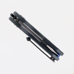 Begg Micro Burst Button Lock Folding Knife Gray Aluminum Handle VG-10 Wharncliffe Plain Edge Satin Finish BG059 -Knives Store BEGG BG059 02 89868.1720461963