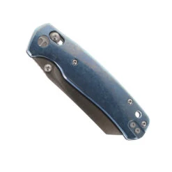 WMK Exclusive Bestechman Cicada's Wing Folding Knife Blue Crystalized Titanium Handle Magnacut Blade BMK06-C-2 -Knives Store BESTECHMAN BMK06 C 2 01 76611.1758570557
