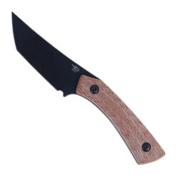 Bestech STEP Folding Knife Brown Micarta Handlle D2 Plain Edge Black Stonewash Finish BFK06D