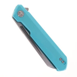 Bestechman Dundee Folding Knife Light Blue G10 Handle D2 Plain Edge Stonewash/Satin Finish BMK09B -Knives Store BESTECH BMK09B 01 62506.1724187932