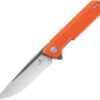 Bestechman Dundee Folding Knife Orange G10 Handle D2 Plain Edge Grey Titanized/Satin Finish BMK01H -Knives Store BTKMK01H 96209.1672760952