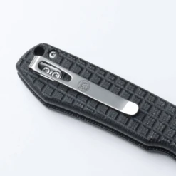 WMK Exclusive Vosteed Raccoon Button Lock Pocket Knife Black Micarta Frag Pattern Handle 14C28N Plain Edge RC3SVM13 -Knives Store Black Micarta Frag 8 94266.1679577816.1280.1280 02600.1683133358