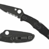 Spyderco Endura 4 ComboEdge Folding Knife Black VG10 Blade Black FRN Handle C10PSBBK -Knives Store C10psbbk 08564.1547825566