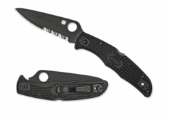 Spyderco Endura 4 ComboEdge Folding Knife Black VG10 Blade Black FRN Handle C10PSBBK
