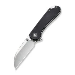 Civivi Elementum Folding Knife Black G10 Handle Nitro-V Wharncliffe Plain Edge Satin Finish C18062AF-1