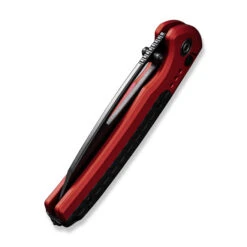 Civivi Sentinel Strike Button Lock Folding Knife Red Aluminum Handle K110 Reverse Tanto Plain Black Blade C22025B-1 -Knives Store C22025B 1 Sentinel Strike 6 67388.1687374598