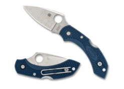 Spyderco Dragonfly Folding Knife Blue FRN Handle SPY27 Plain Edge C28PCBL2