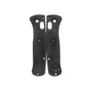 Flytanium Black Basketweave Carbon Fiber Scales For Benchmade Mini Bugout Knife