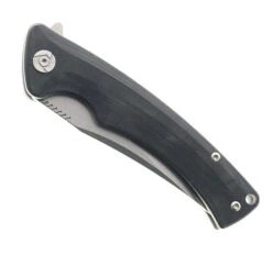 CH Knives Folding Knife Black Micarta Handle D2 Plain Edge Stonewash Finish 3528-MI-BK B -Knives Store CH KNIVES 3528 Mi BLACK 01 36608.1678390742