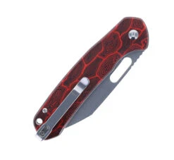WMK Exclusive CJRB Pyrite Wharncliffe Folding Knife Black & Red Gmascus G10 Handle AR-RPM9 Wharncliffe Plain Edge Stonewash Finish J1925A-MFS -Knives Store CJRB J1925A MFS 02 63289.1685545373