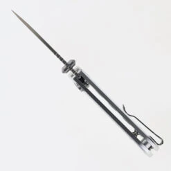 Discontinued WMK Exclusive CJRB Mica Mini Pyrite Frag Pattern Button Lock Pocket Knife Aluminum Handle AR-RPM9 J1934-AL -Knives Store CJRB J1934A AL 04 29239.1698778083