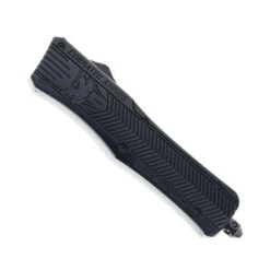 Cobratec Medium CTK-1 Black Handle Damascus Dagger Blade OTF Automatic Knife 1MDAGNSDAM -Knives Store COBRA TECH MEDIUM CTK 1 BLACK DAMASCUS MDAGNSDAM 01 00277.1752249061