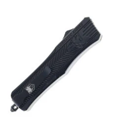 Cobratec Medium CTK-1 Black Handle Damascus Dagger Blade OTF Automatic Knife 1MDAGNSDAM -Knives Store COBRA TECH MEDIUM CTK 1 BLACK DAMASCUS MDAGNSDAM 04 85985.1752249061