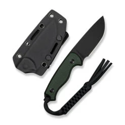 Civivi Timberbark Fixed Blade Knife Green Canvas Micarta Handle 14C28N Plain Edge Black Stonewash Finish C23094-3 -Knives Store Clipping Path Timberbark C23094 3 2 31558.1732738435