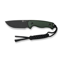 Civivi Timberbark Fixed Blade Knife Green Canvas Micarta Handle 14C28N Plain Edge Black Stonewash Finish C23094-3 -Knives Store Clipping Path Timberbark C23094 3 4 40759.1732738435