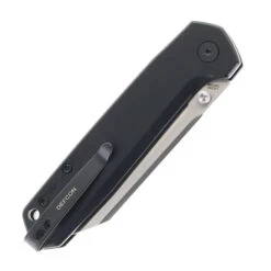 Defcon Button Lock Folding Knife Black Aluminum Handle 14C28N Sheepsfoot Plain Edge TD015BK -Knives Store DEFCON TD015BK 03 32638.1748615154