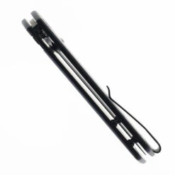 Defcon Button Lock Folding Knife Black Aluminum Handle 14C28N Sheepsfoot Plain Edge TD015BK -Knives Store DEFCON TD015BK 04 78231.1748615154