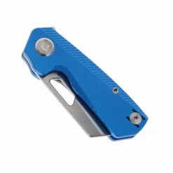 Divo Nip Lite Folding Knife Blue Hard Anodized Aluminum Handle Satin 154CM Blade -Knives Store DIVO NIP LITE BLUE 01 93198.1722528855
